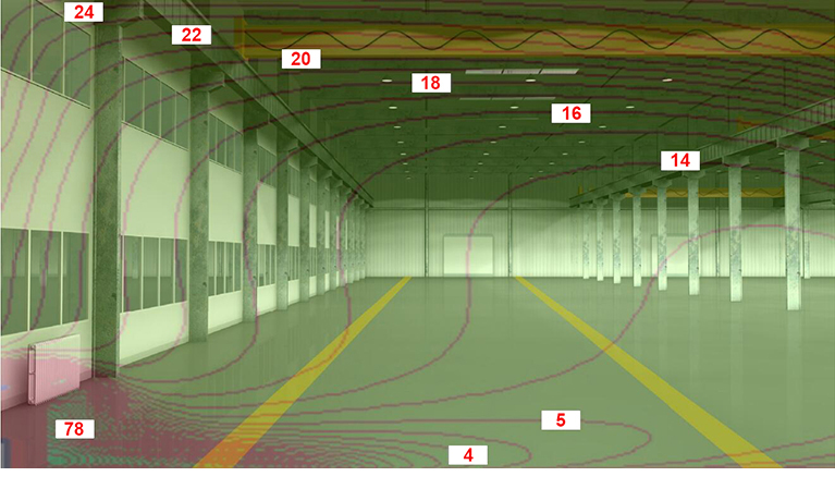 散熱器加熱溫度場